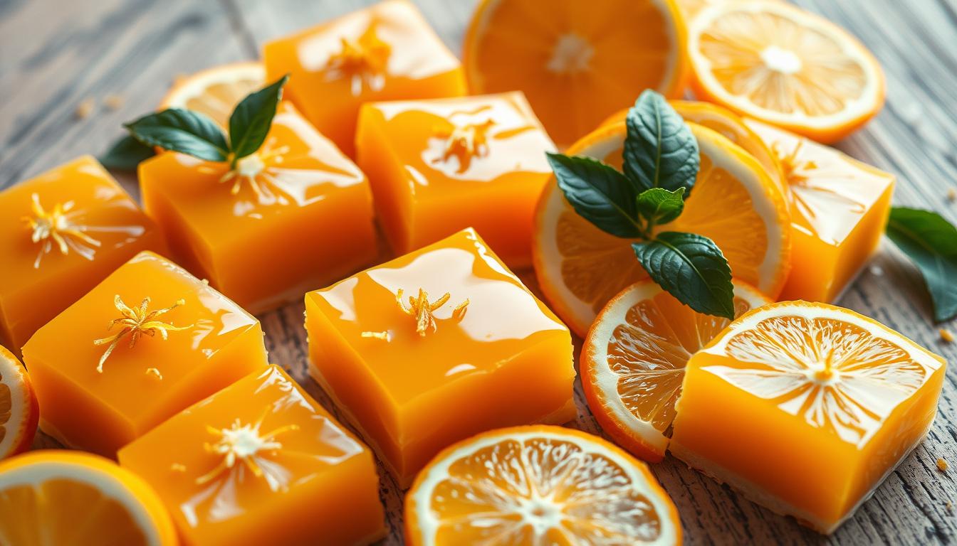 Délices d'agrumes : Pâte de Fruit à l'Orange et au Citron