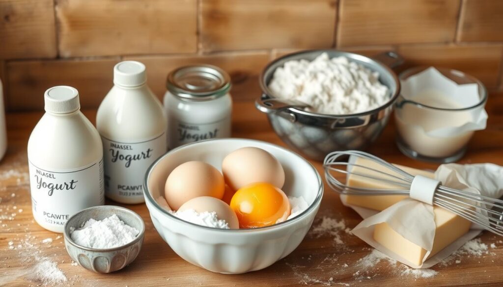 Ingrédients pour le gâteau