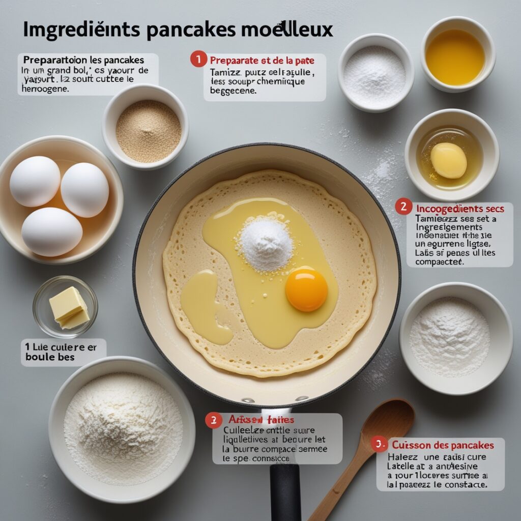 Pancakes yaourt (sans repos)